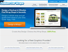 Tablet Screenshot of custom-car-wraps.com